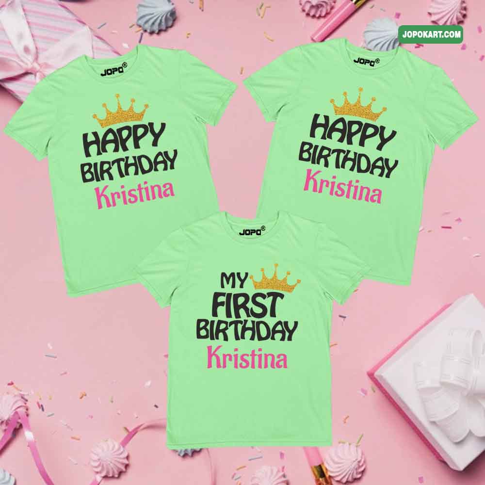 Happy Birthday Kristina mint green