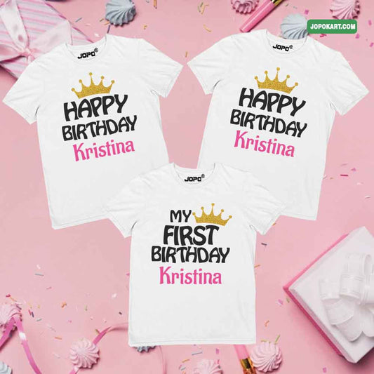 Happy Birthday Kristina white