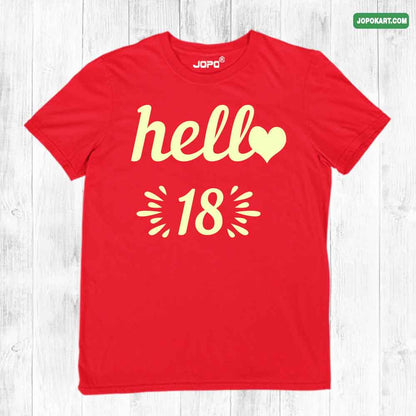Hello 18 red