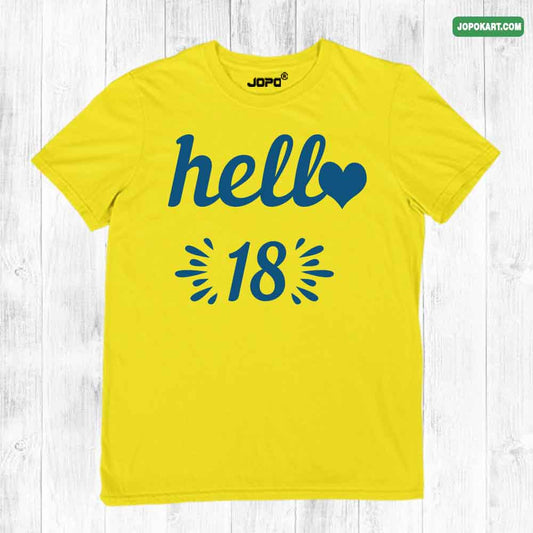 Hello 18 yellow