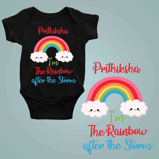 I'm the Rainbow after the storm bg black