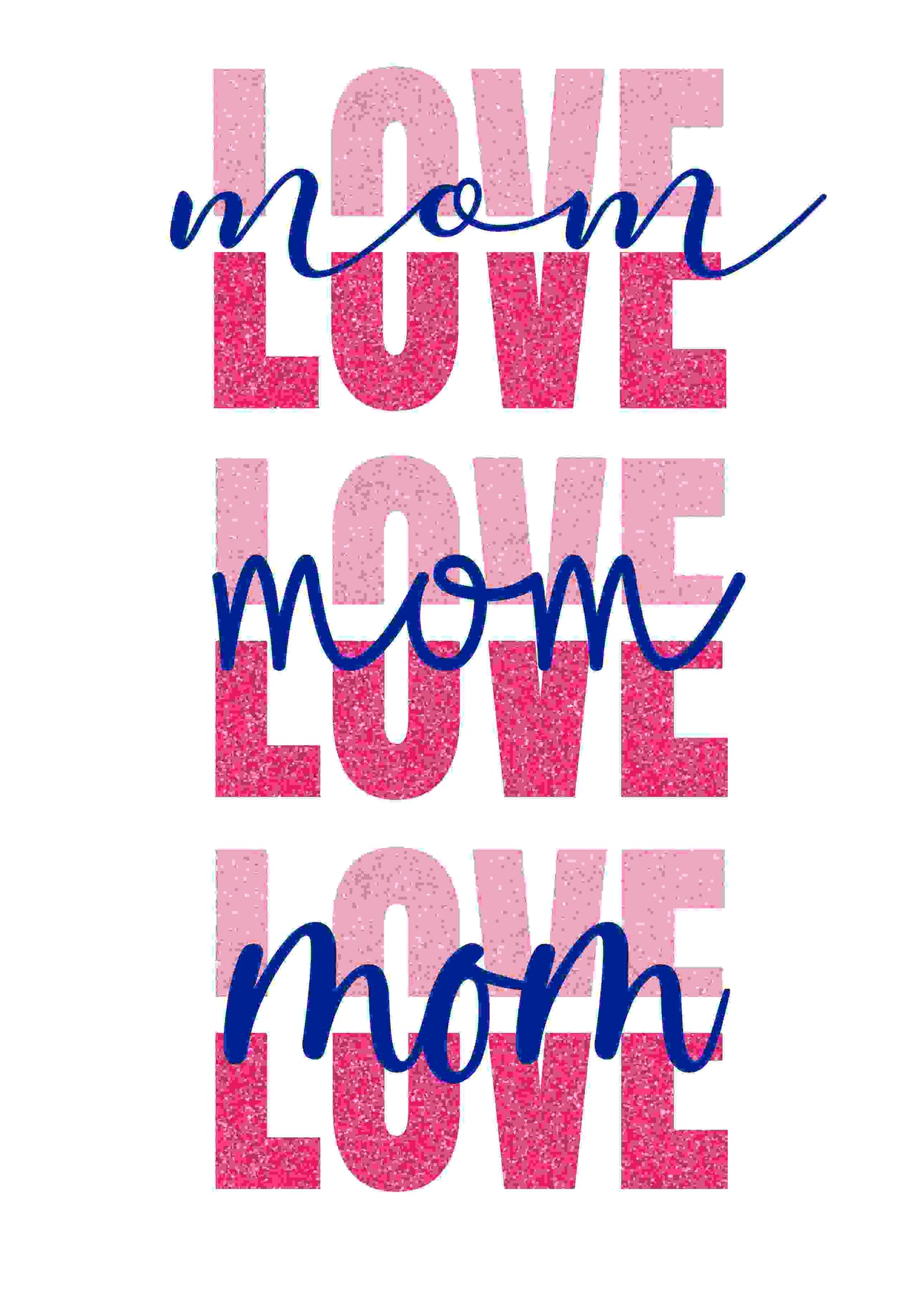 love mom mothers day- design