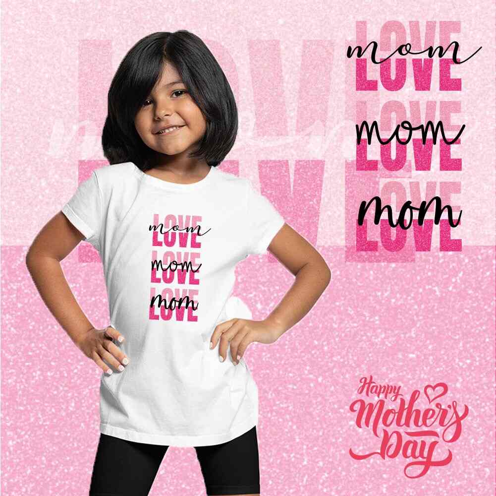love mom mothers day -White
