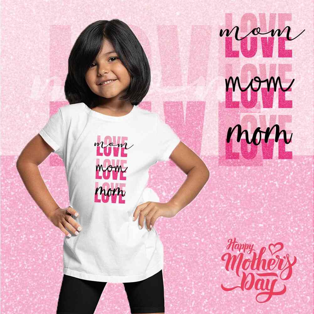love mom mothers day -White