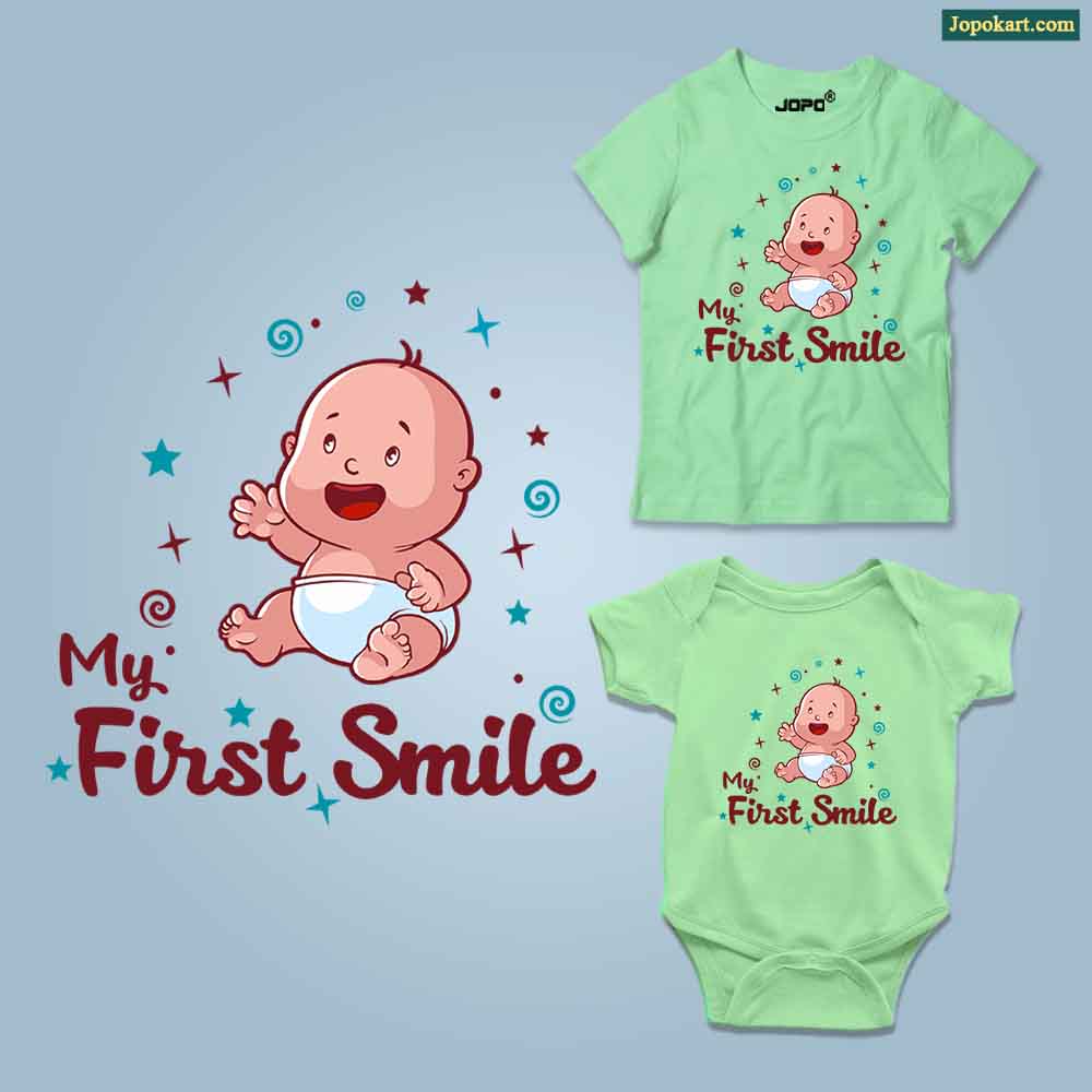 My First Smile mint green