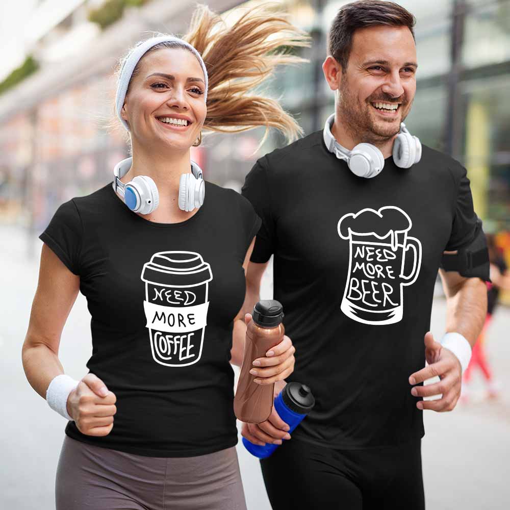 cotton couples tops printed t shirts for couples t shirt design for couples black