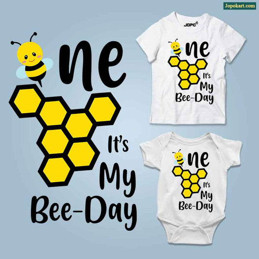 One It's my Bee-day white