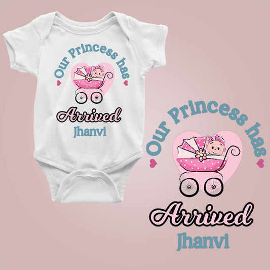 Our Princess Has Arrived bg white