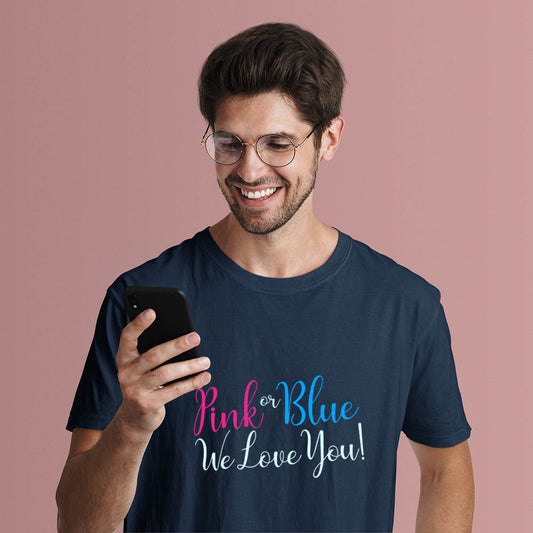 jopo pink or blue we love you men tshirt celebration mode navy