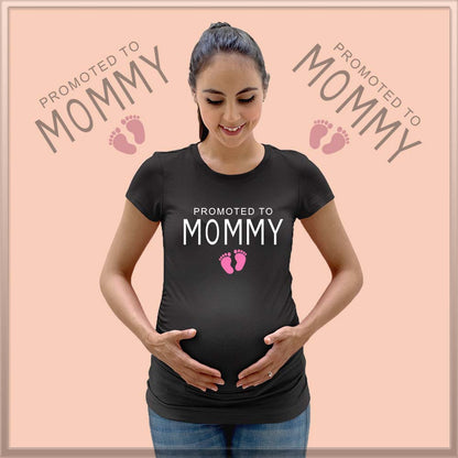 jopo maternity photoshoot ideas poses props indian pregnancy announcement quotes Proud Promoted To Mommy Black