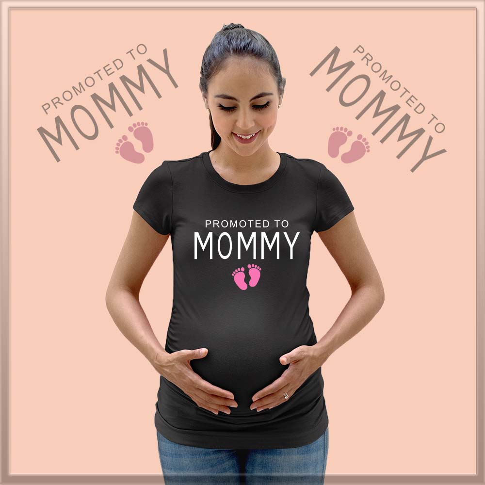 jopo maternity photoshoot ideas poses props indian pregnancy announcement quotes Proud Promoted To Mommy Black