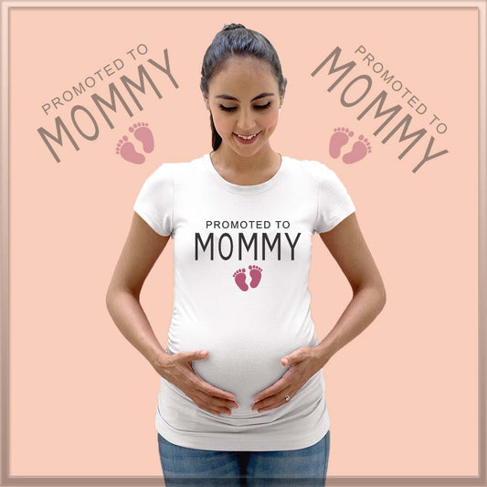 jopo maternity photoshoot ideas poses props indian pregnancy announcement quotes Proud Promoted To Mommy White