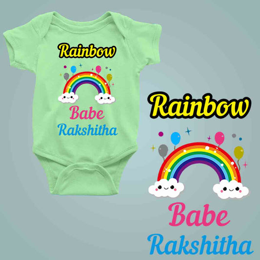 Rainbow Babe mint green