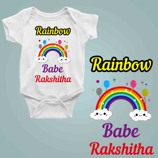 Rainbow Babe white
