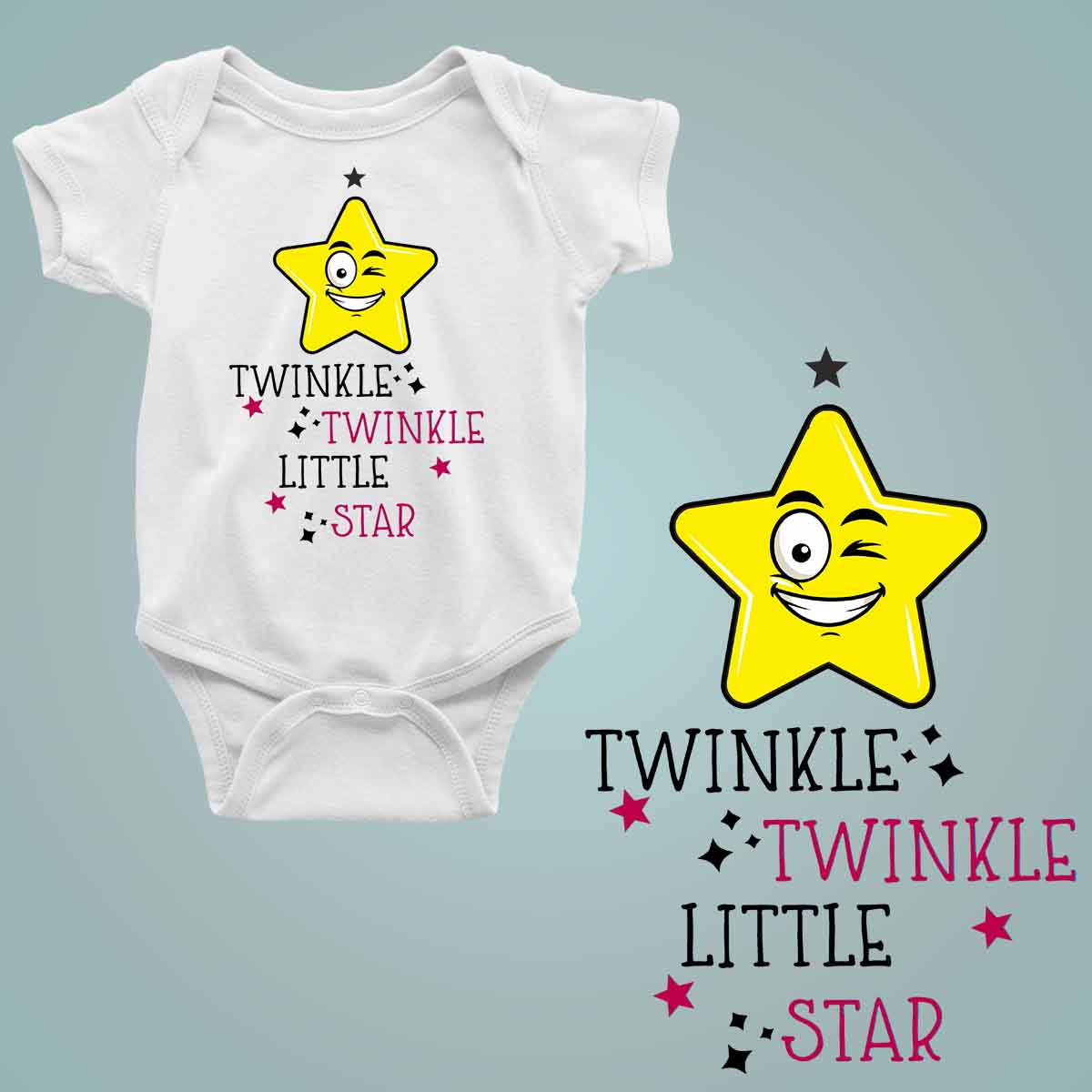 Twinkle Twinkle Little Star white 1