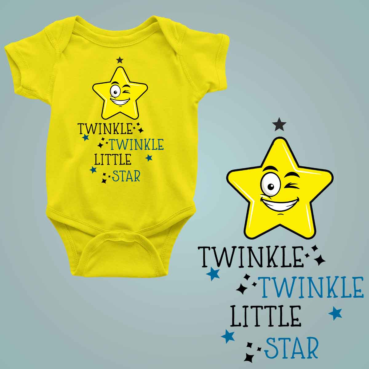 Twinkle Twinkle Little Star yellow 1
