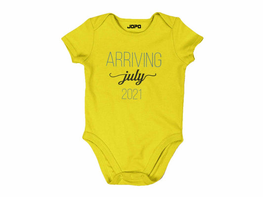 Arriving Customised Month Onesie