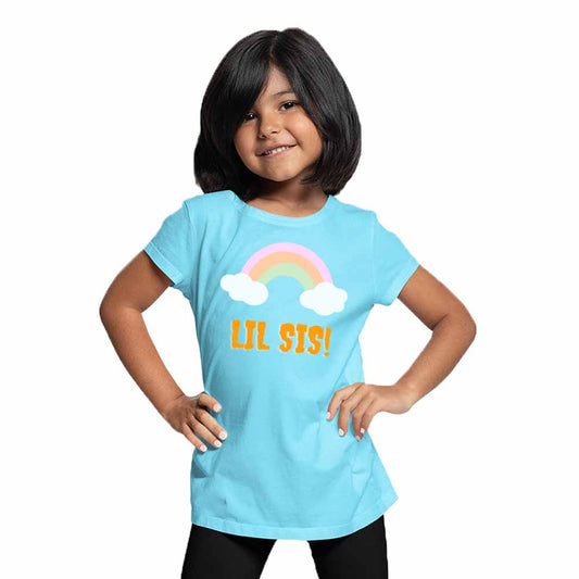 Lil sis Rainbow Multicolor T-shirt/Romper