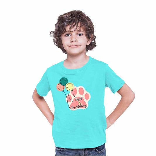 Balloon Design 5th Birthday Theme Kids T-shirt