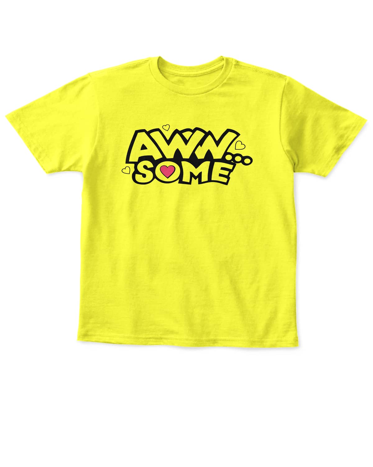 awesome kids printed tshirt jopokart yellow
