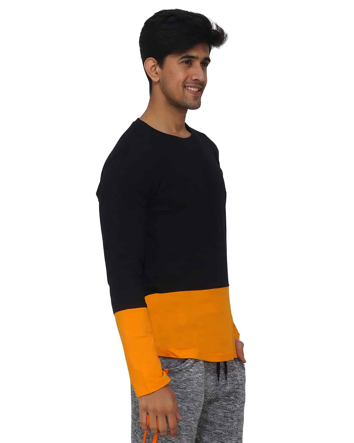 Color Block T-shirts full sleeves round neck half sleeves