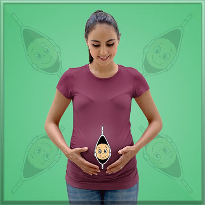 jopo maternity photoshoot ideas poses props indian pregnancy announcement quotes little me happy maternity pregnancy inside mini me infant baby peeking out maroon