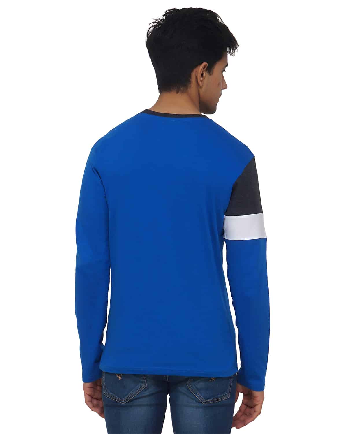 color block blue t-shirt