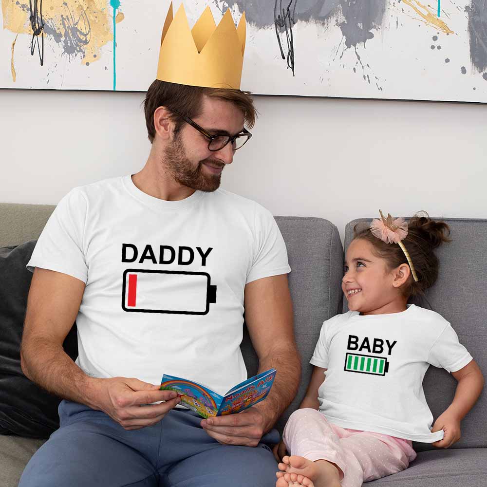 cotton daddy and daughter tshirt father t shirt daughter father and daughter t shirts white