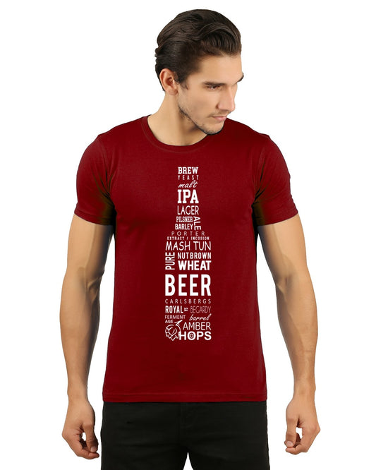 beer mens printed tshirt