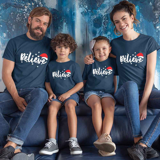 beleive santa family navy