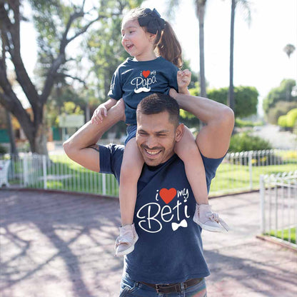 cotton father daughter tshirt father daughter t shirt father and daughter navy
