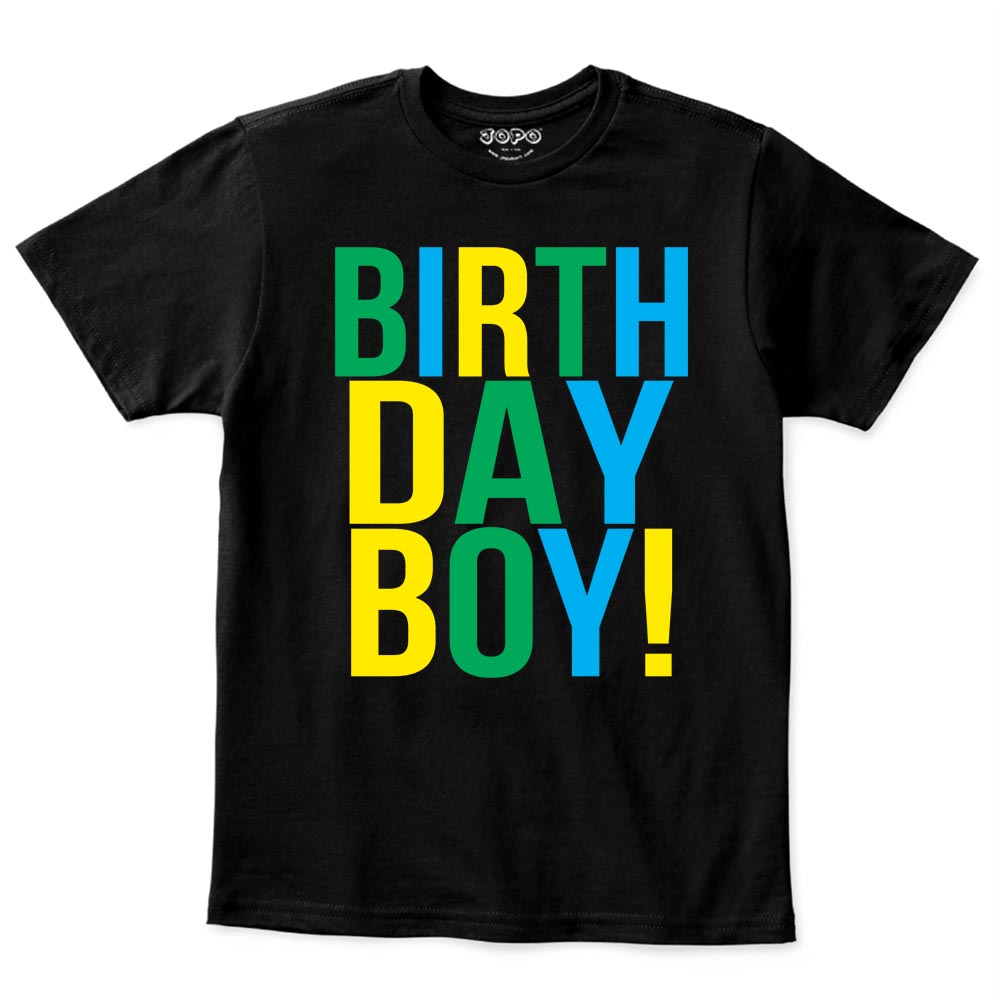 birthday boy multicolor black