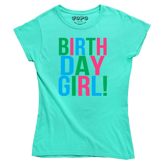 birthday girl Aqua Blue