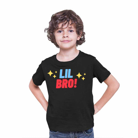 Lil Bro Star Design Multicolor T-shirt/Romper