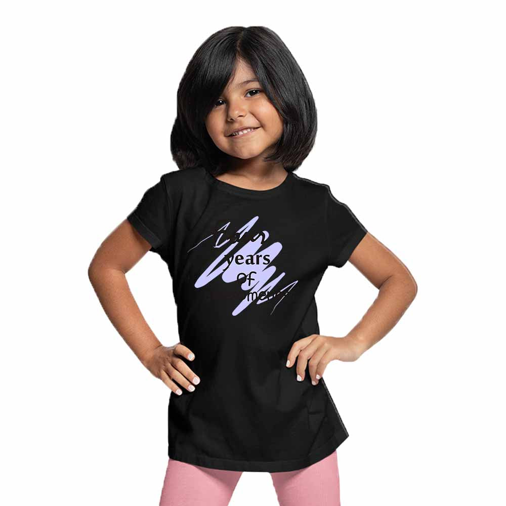 Printed designed 4rd Birthday Theme Kids T-shirt