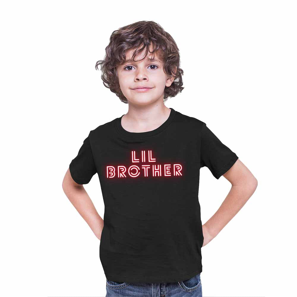 Lil Brother Neon Design Multicolor T-shirt/Romper