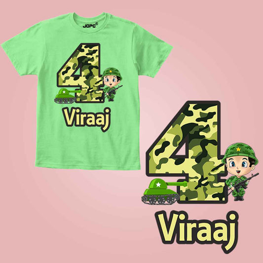 camouflag 4 mint green
