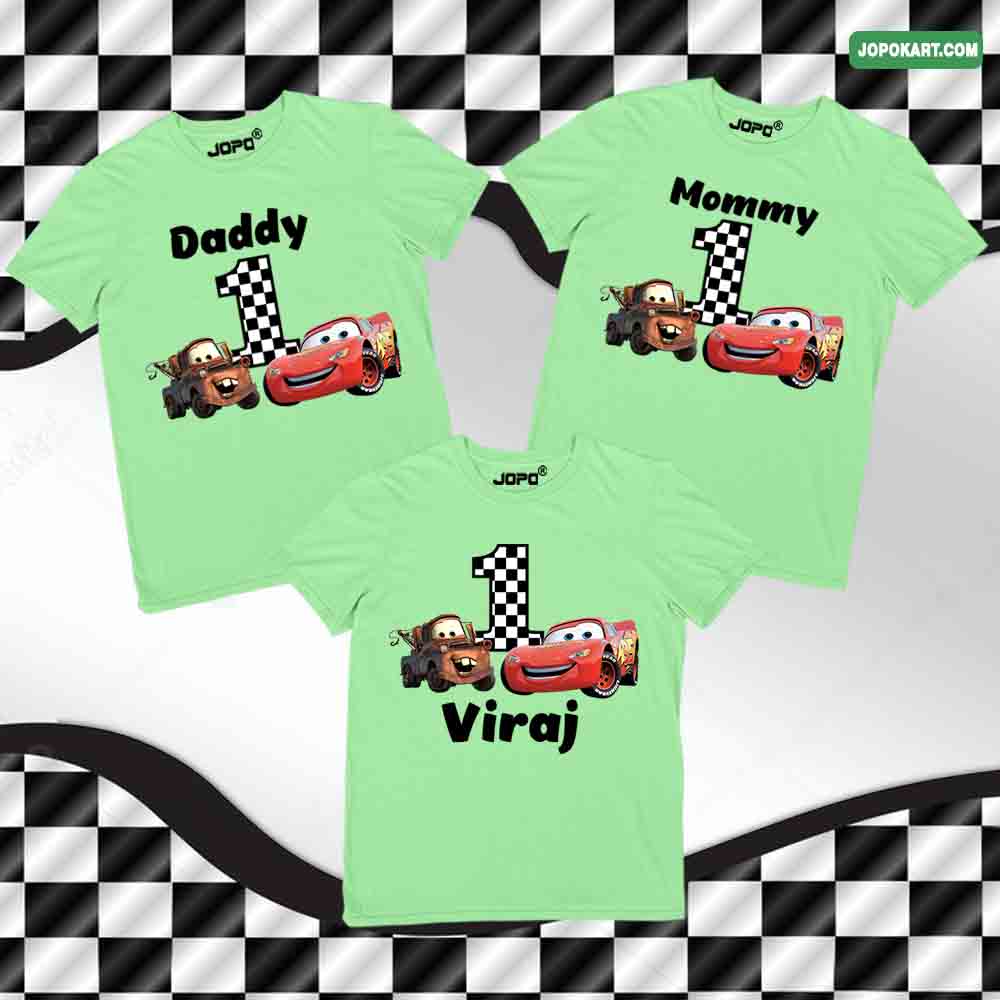 car theme Family mint green