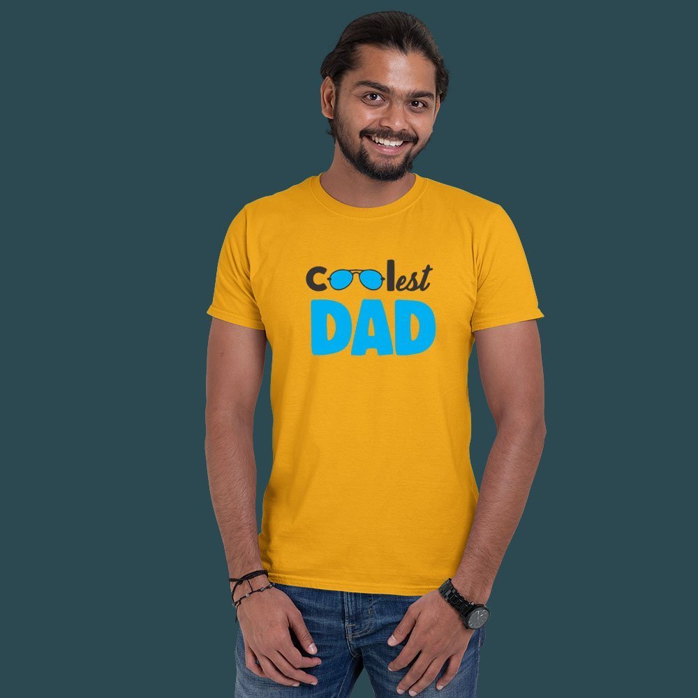 jopo coolest dad men tshirt celebration mode mustard