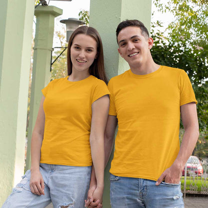 cotton couple t shirt online t shirts for couples online t shirt couple online mustard