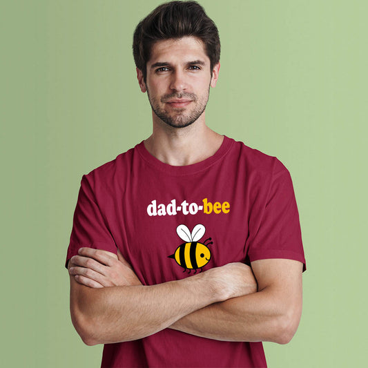 jopo dad to bee men tshirt celebration mode maroon