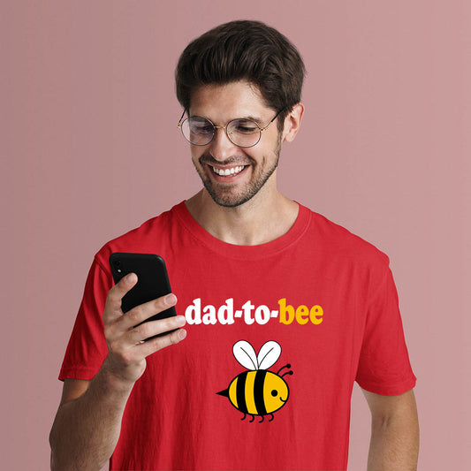 jopo dad to bee men tshirt celebration mode red