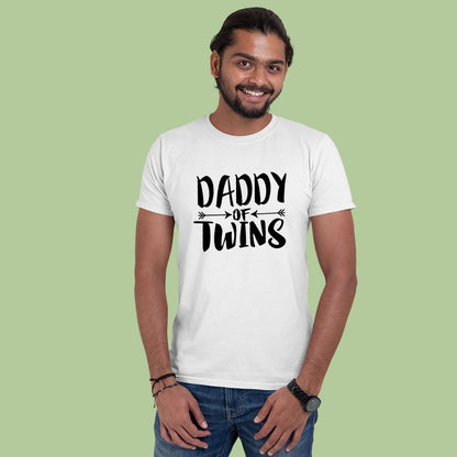 jopo daddy of twins alert men tshirt celebration mode White