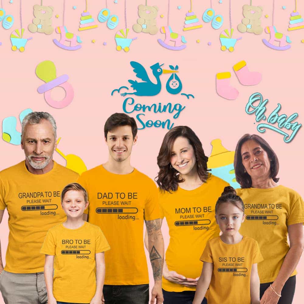 mustard family loading baby shower gifts tshirts online