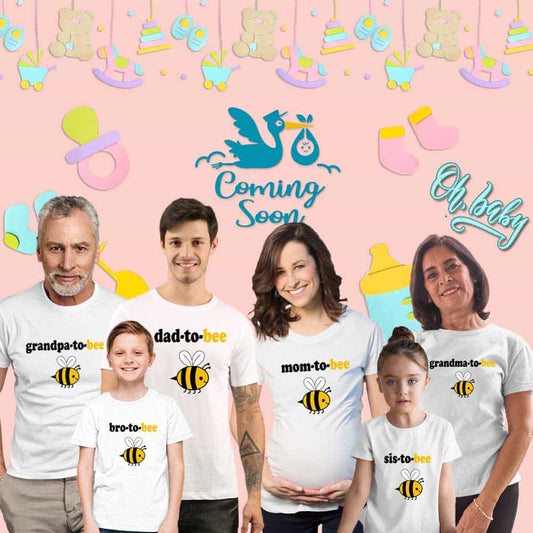 white bumble bee theme baby shower props maternity outfits tshirts photoshoots