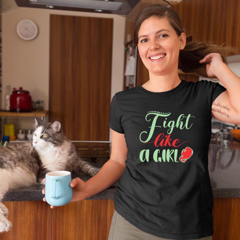 fight like a girl BLACK