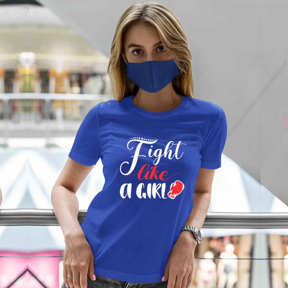 fight like a girl ROYAL BLUE