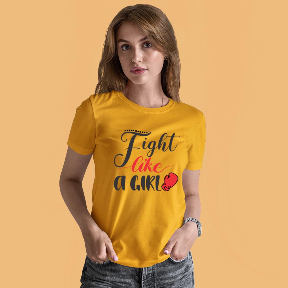 fight like a girl mustard
