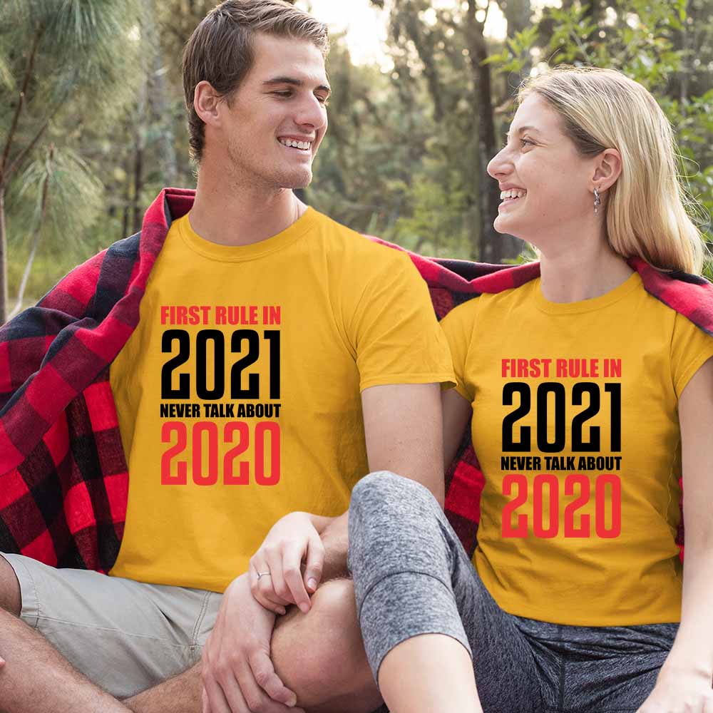 cotton couples matching shirts couple t shirt combo same t shirt for couples mustard