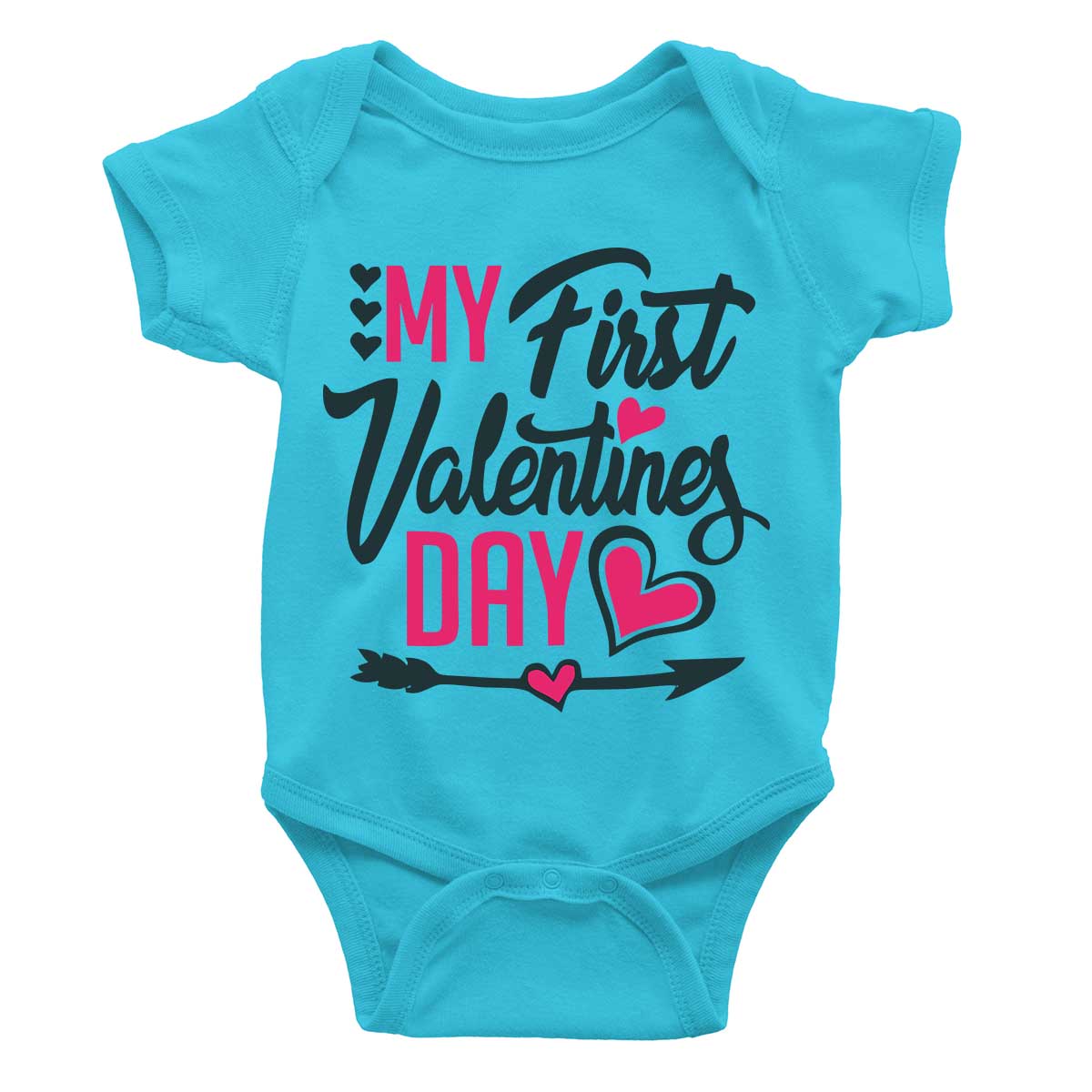 jopo my first valentine's day romper baby dress infant photoshoot Blue
